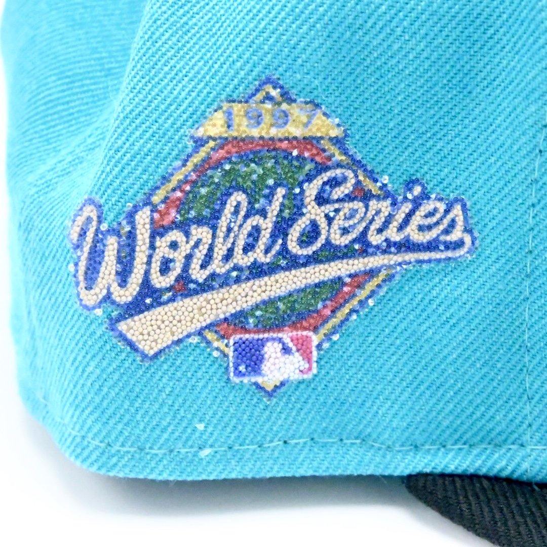 [12107941] Mens New Era x Swarovski MLB 59Fifty Fitted Florida Marlins 1997 - sneakAR
