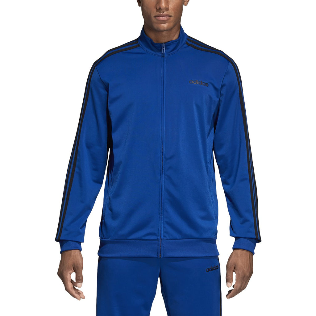 [DU0449] Mens Adidas Essentials 3 Stripe Tricot Track Jacket