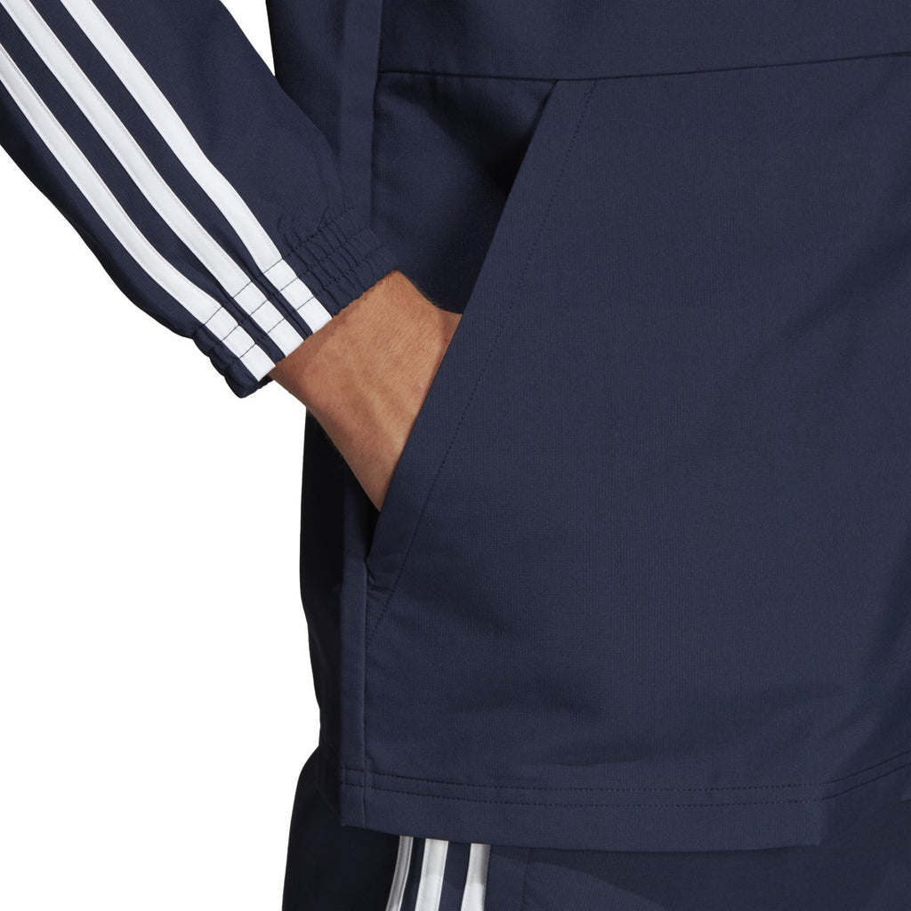 [DU0461] Mens Adidas Essentials 3-Stripes Woven Windbreaker