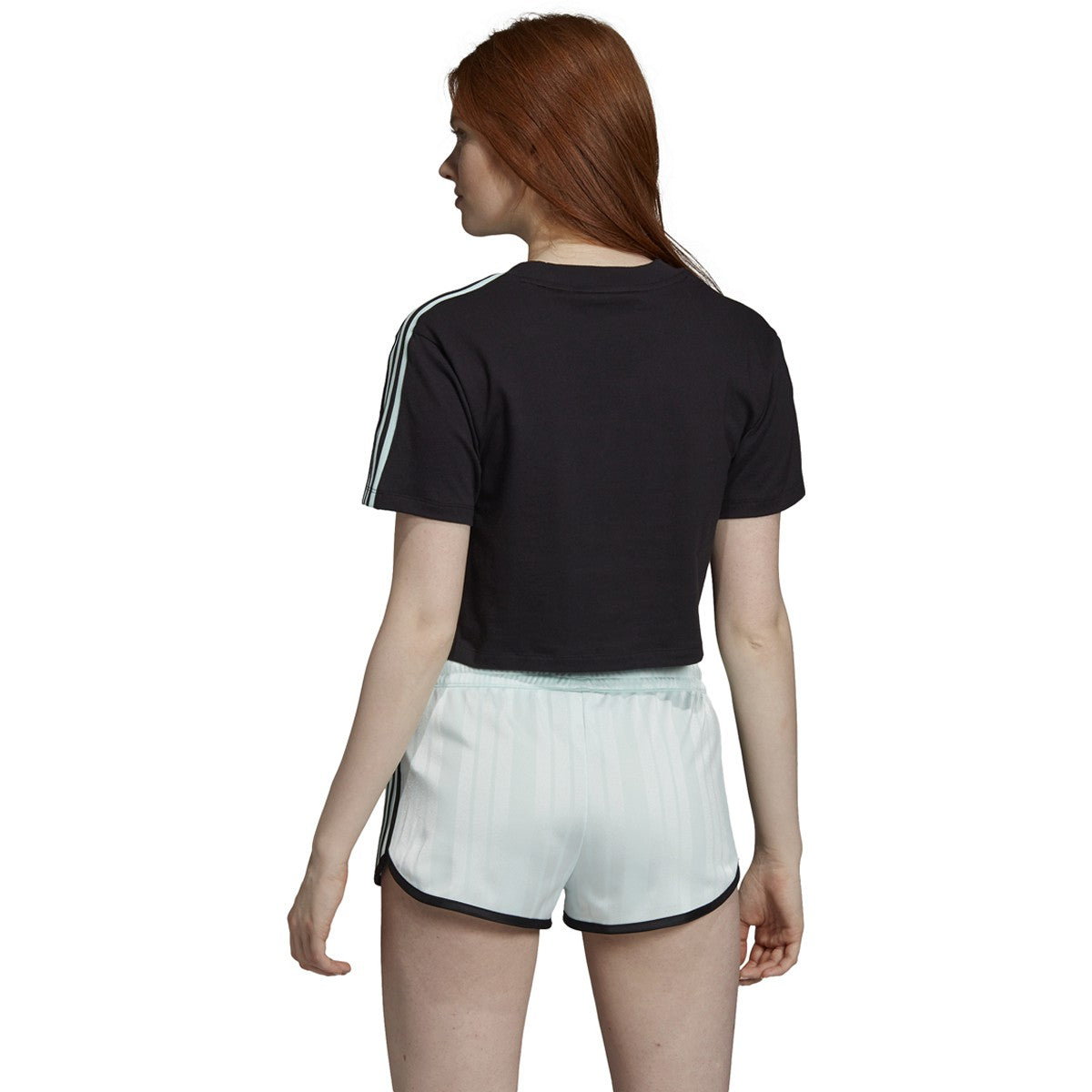 [DV0112] Womens Adidas 3-Stripes Cropped Tee