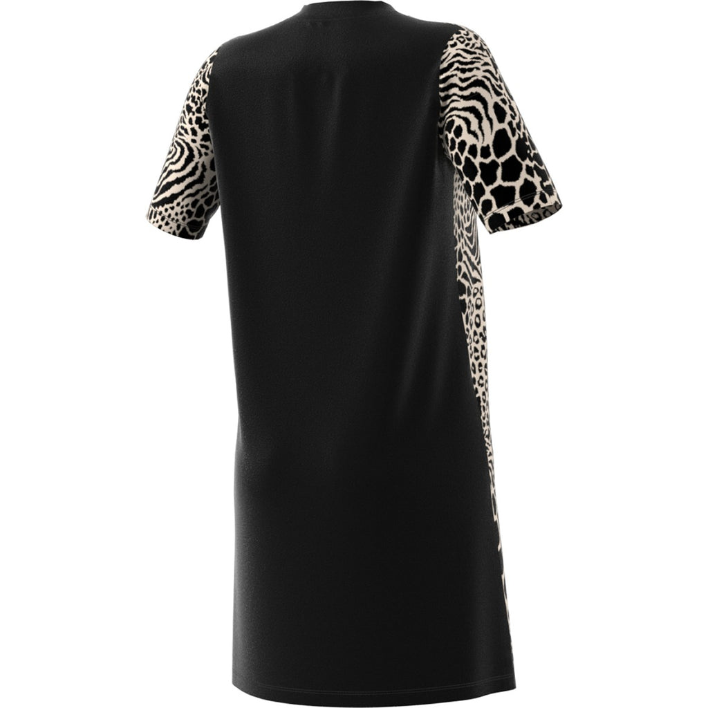 [DV0120] Womens Adidas Originals All Over Animal Print Tee Dress