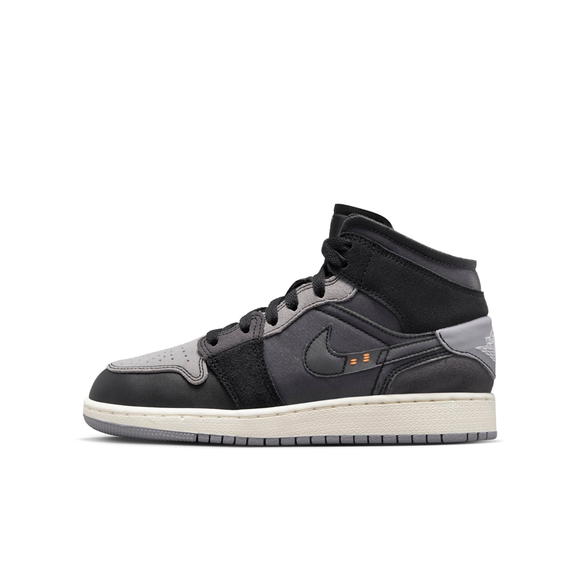 [DV0438-001] Youth Air Jordan Retro 1 Mid 'Craft Inside Out Black' (GS)