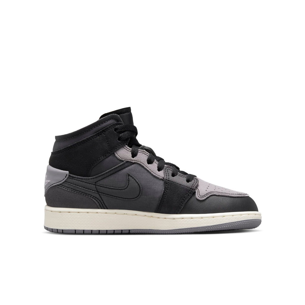 [DV0438-001] Youth Air Jordan Retro 1 Mid 'Craft Inside Out Black' (GS)