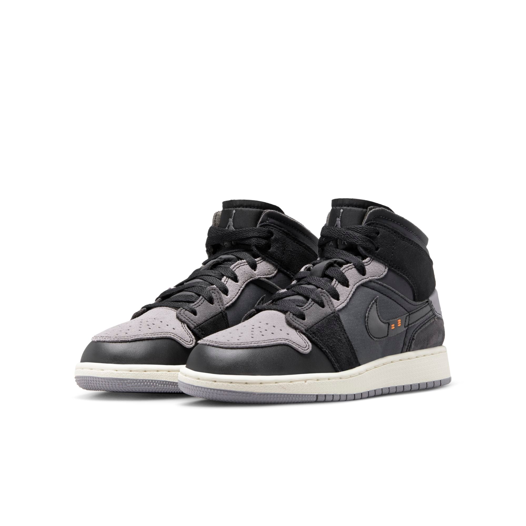 [DV0438-001] Youth Air Jordan Retro 1 Mid 'Craft Inside Out Black' (GS)