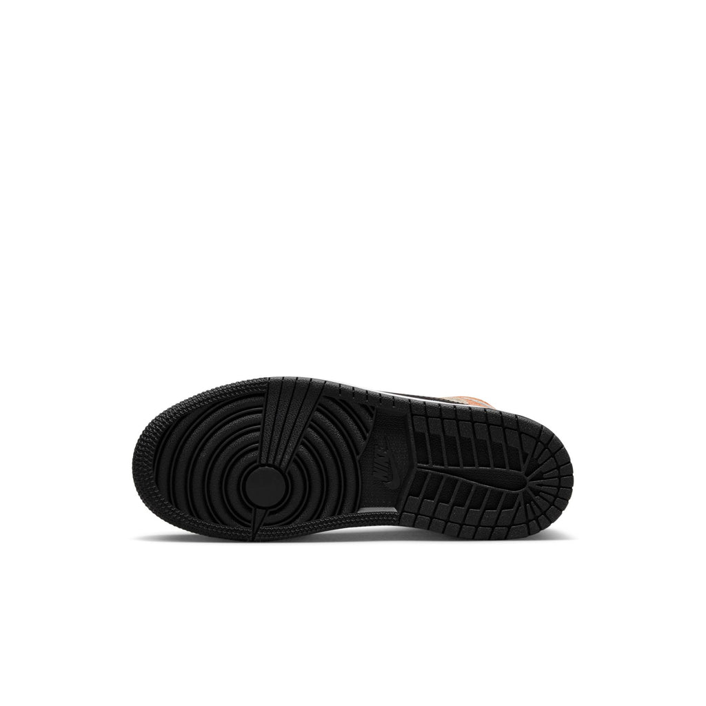 [DV1341-800] Preschool Air Jordan RETRO 1 MID SE 'ORANGE SUEDE (PS)'