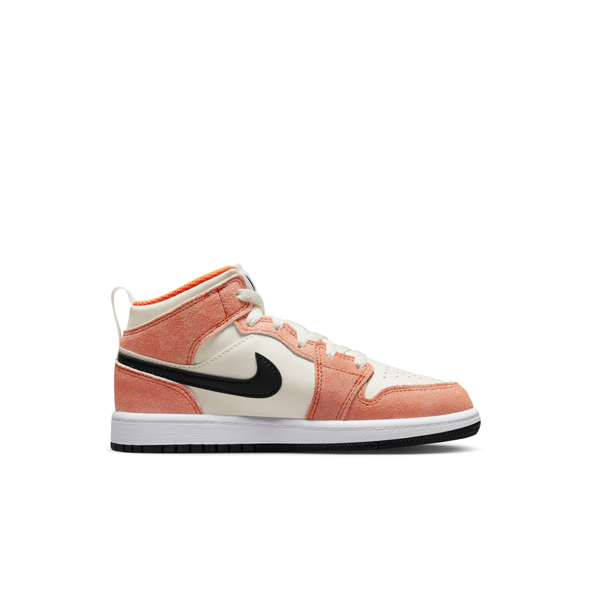 [DV1341-800] Preschool Air Jordan RETRO 1 MID SE 'ORANGE SUEDE (PS)'