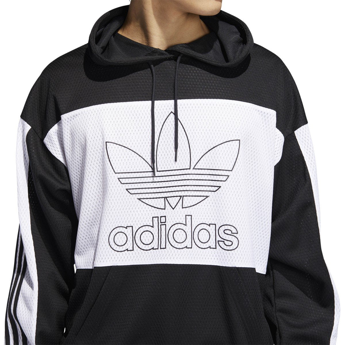[DV3173] Mens Adidas Originals Mesh Layup Hoodie