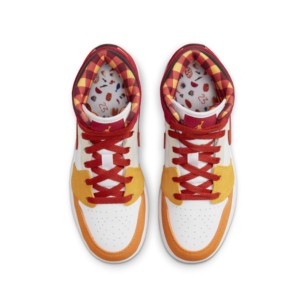 [DX2460-601] Youth Air Jordan Retro 1 Mid SE 'Picnic (GS)'