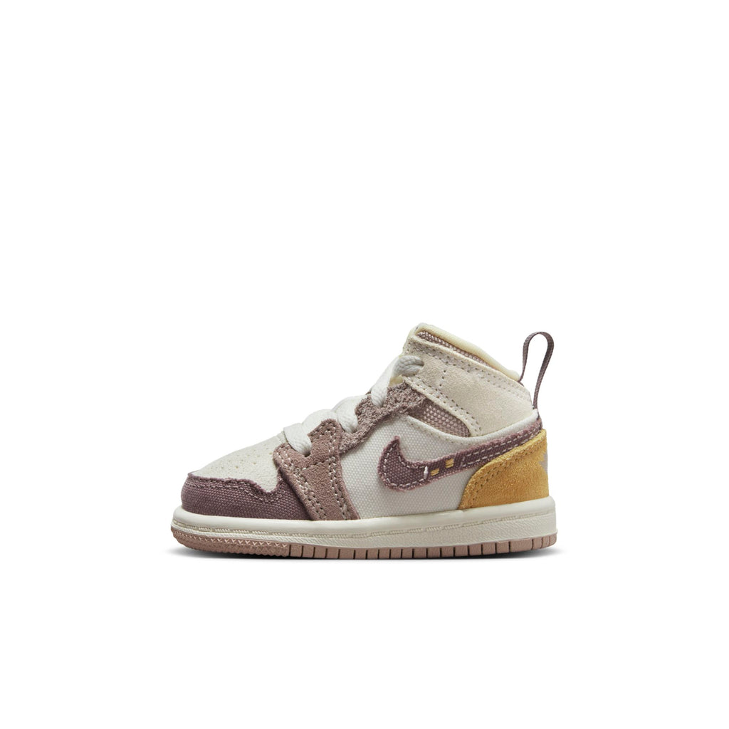 [DZ4467-102] Toddlers Air Jordan RETRO 1 MID SE CRAFT TD 'INSIDE OUT - TAUPE HAZE'