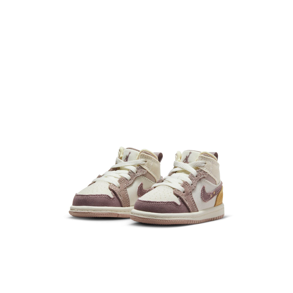 [DZ4467-102] Toddlers Air Jordan RETRO 1 MID SE CRAFT TD 'INSIDE OUT - TAUPE HAZE'