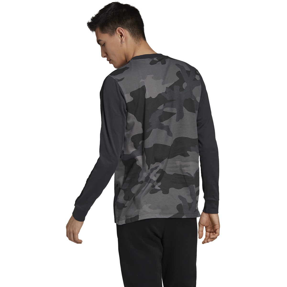 [ED6968] Mens Adidas Originals Camo Longsleeve Tee