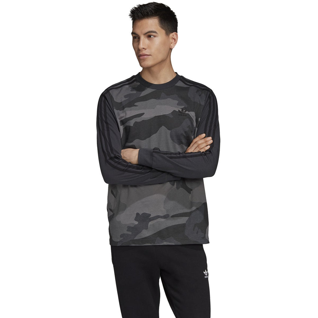[ED6968] Mens Adidas Originals Camo Longsleeve Tee