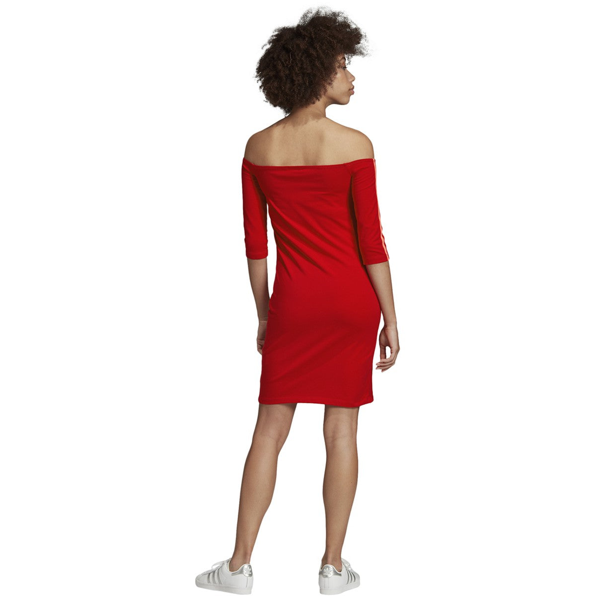 [ED7522] Womens Adidas Originals Off-the-Shoulder Dress