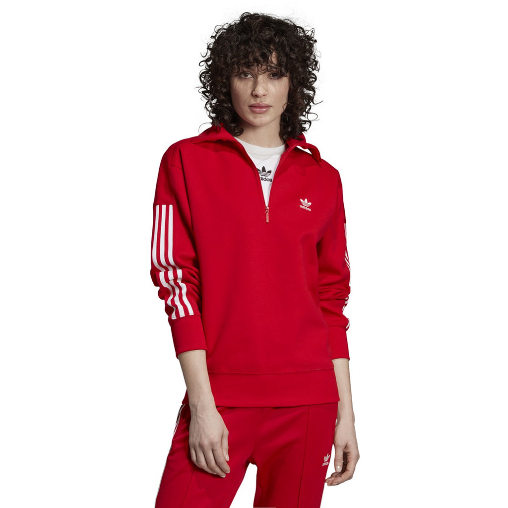 [ED7527] Womens Adidas Originals Lock Up 1/2 Zip Sweatshirt