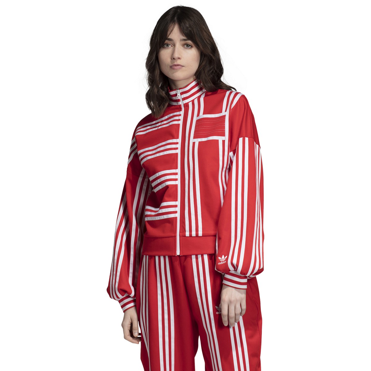 [EH6041] Womens Adidas Originals x Ji Won Choi Striped Active Jacket