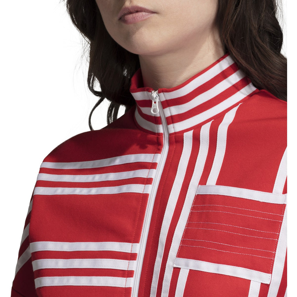 [EH6041] Womens Adidas Originals x Ji Won Choi Striped Active Jacket