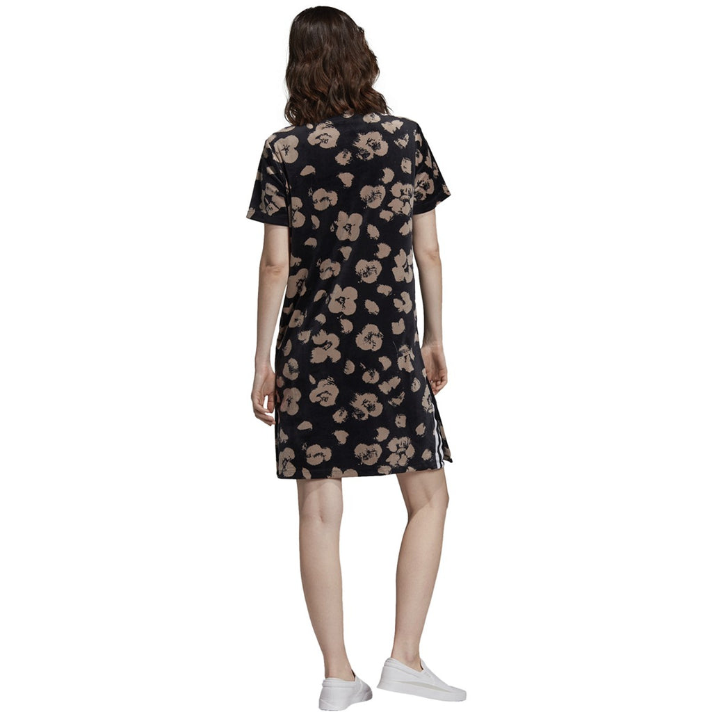 [EJ9311] Womens Adidas Bellista Floral Velvet Tee Dress