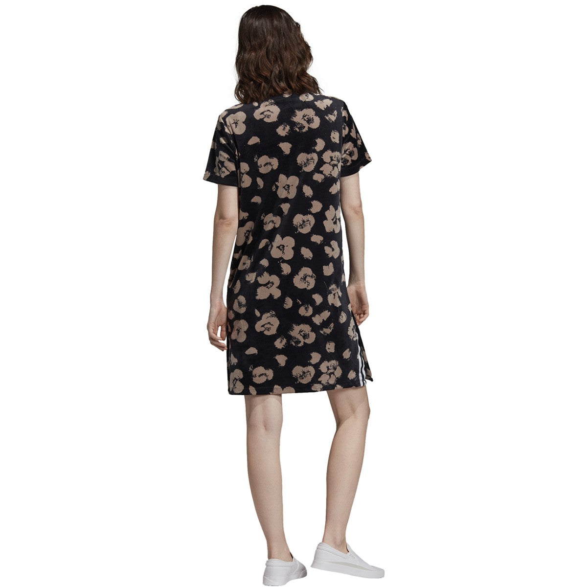 [EJ9311] Womens Adidas Bellista Floral Velvet Tee Dress