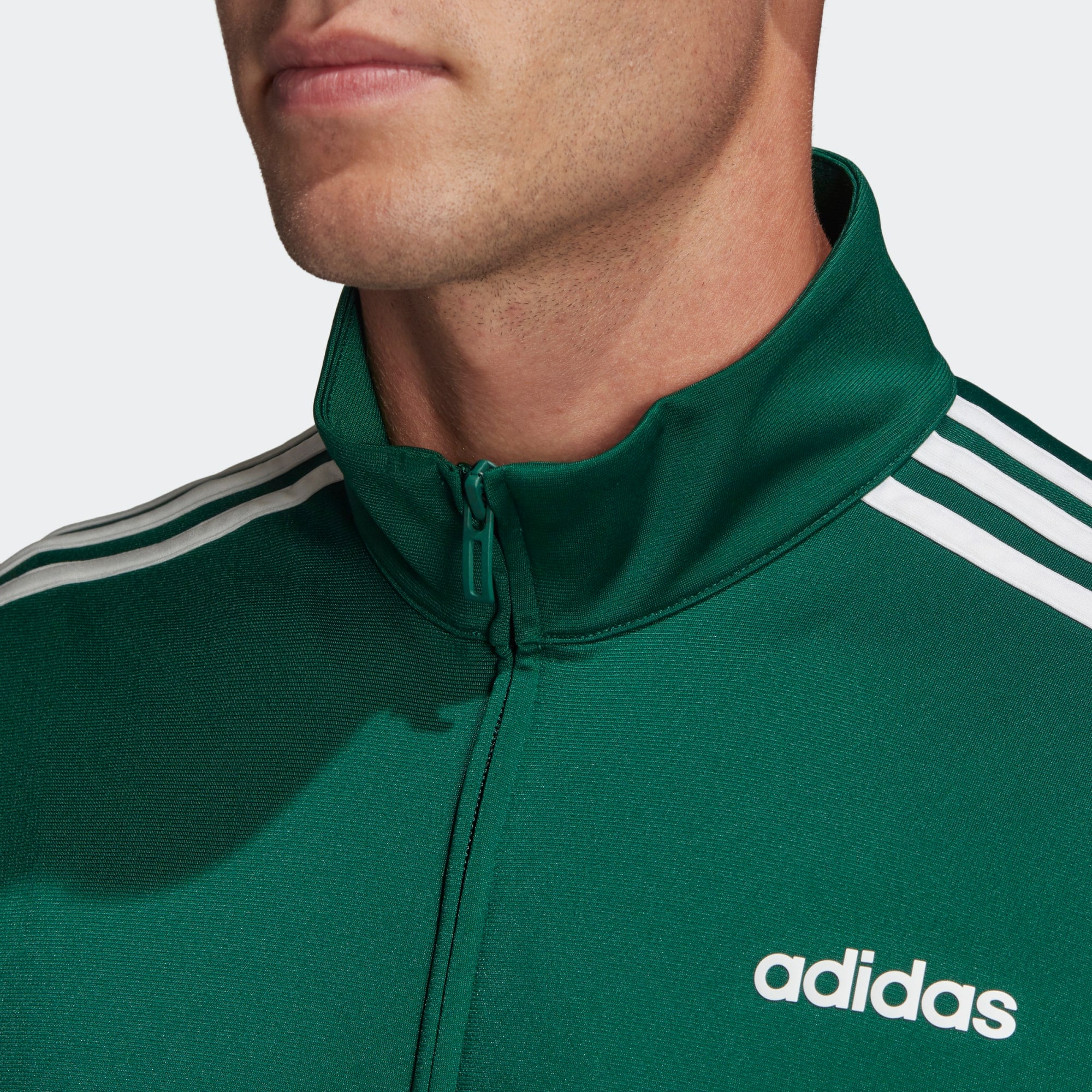 [FM6080] Mens Adidas Essentials 3Stripe Tricot Track Jacket