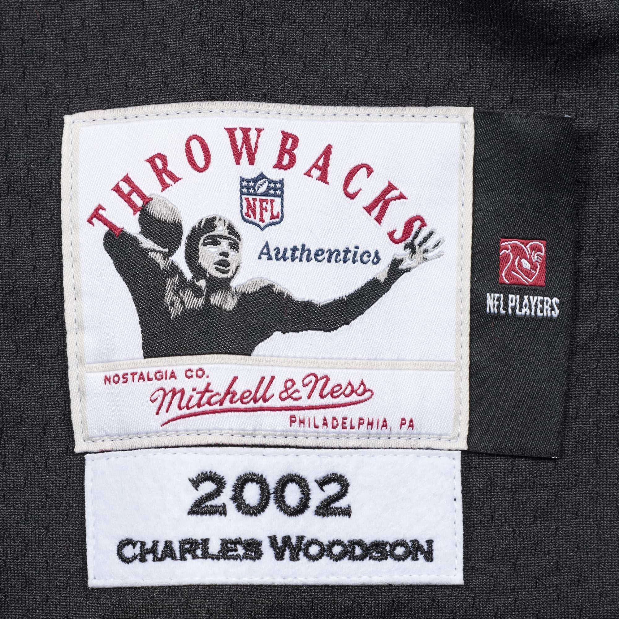 [FA61WC-ORA-K-JIM] Mens Mitchell & Ness NFL Charles Woodson 2002 Authentic Jersey Oakland Raiders