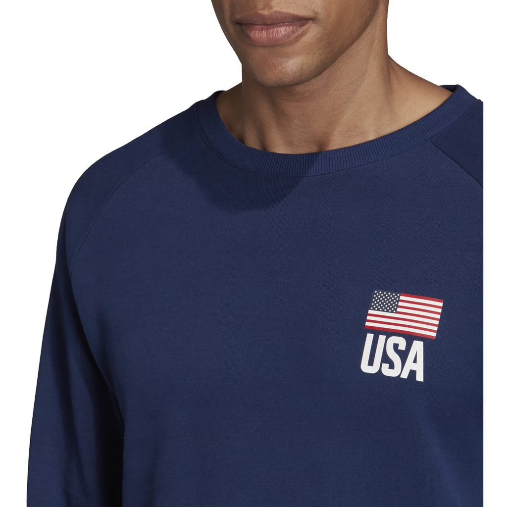 [FK1037] Mens Adidas USA Volleyball Crew Neck