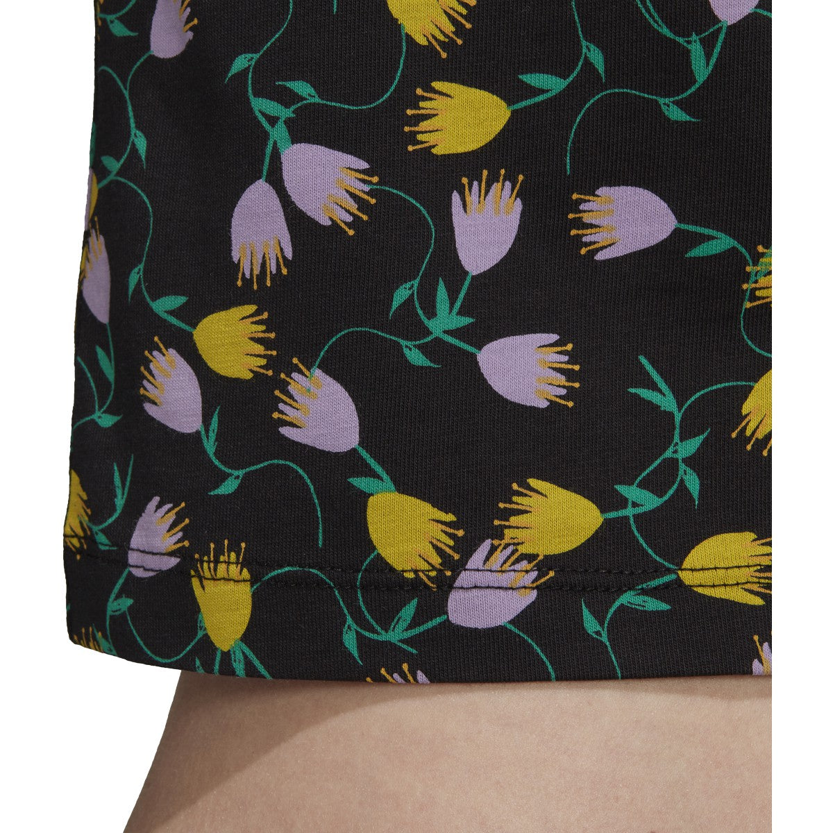 [FL4108] Womens Adidas Allover Print Crop Top