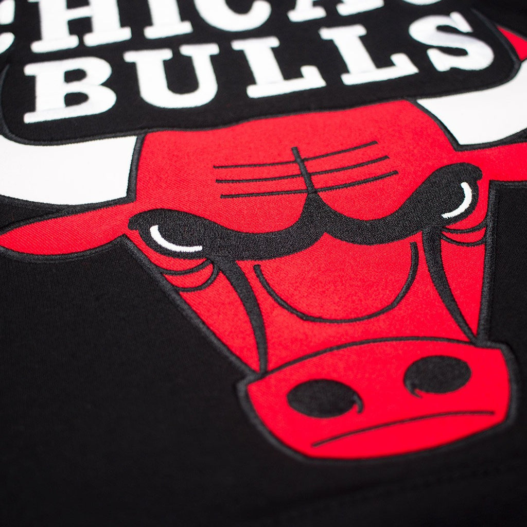[FPHDMM18731-CBUBKRD1] Mens Mitchell & Ness NBA Hockey Hood Fleece Bulls
