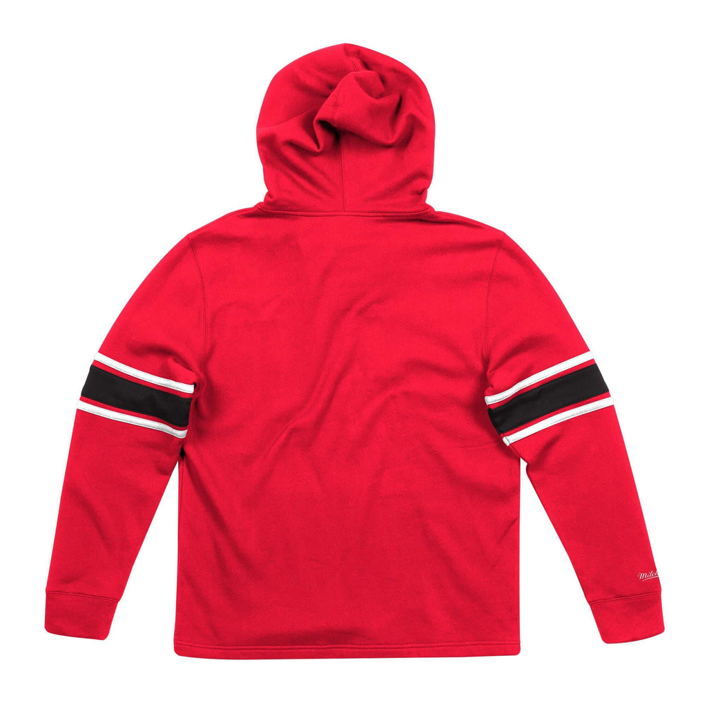 [FPHDMM18731-CBURDBK1] Mens Mitchell & Ness NBA Hockey Hood Fleece Bulls
