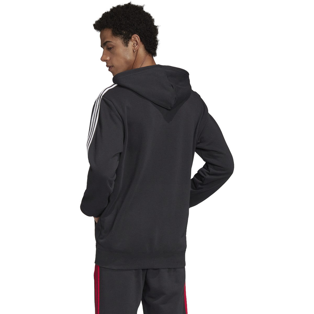 [FR3846] Mens Adidas Manchester United 3-Stripes Full-Zip Hoodie