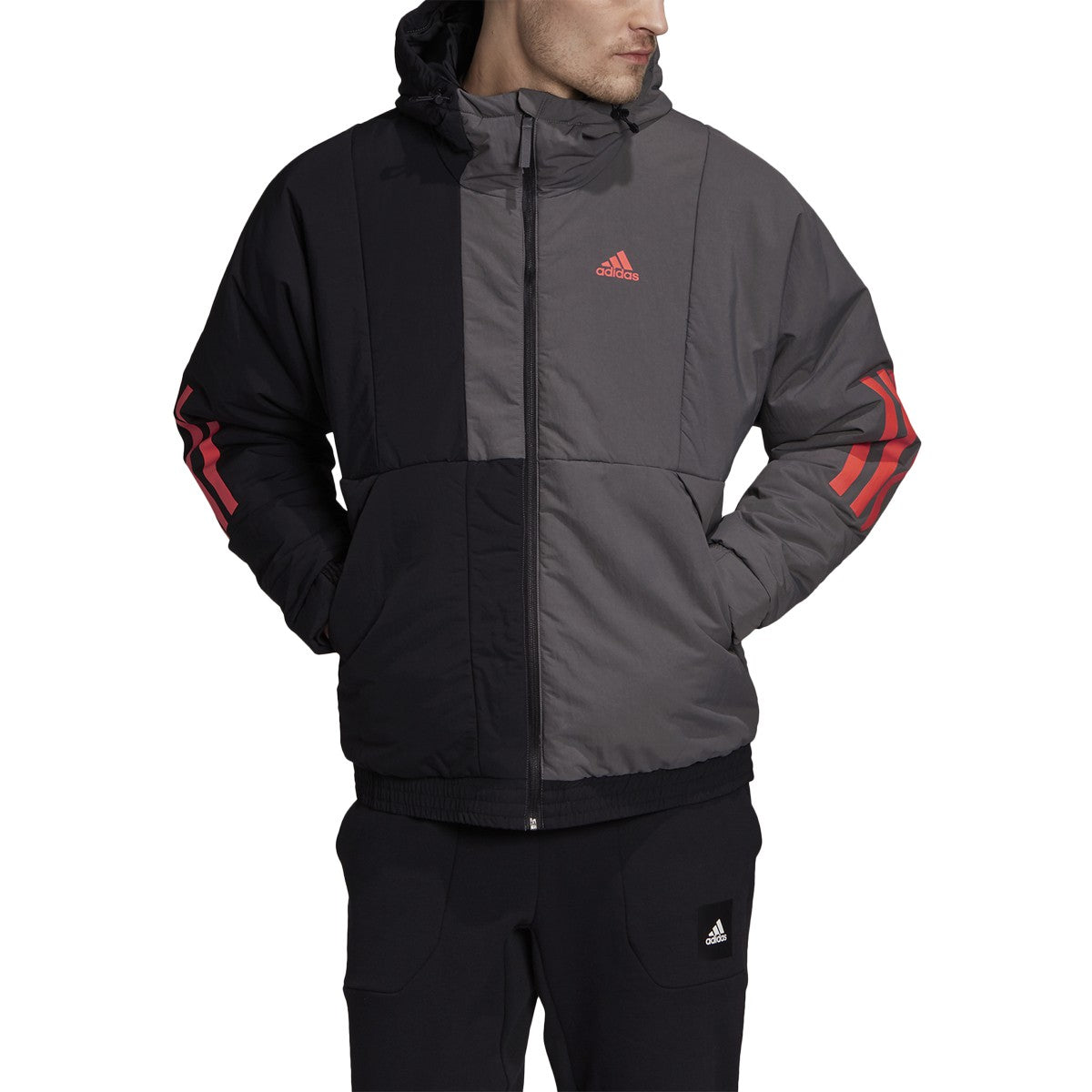 [FT2445] Mens Adidas Back to Sport Insulated Hooded Jacket
