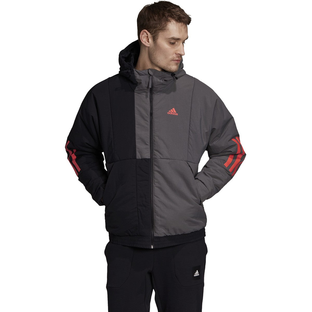[FT2445] Mens Adidas Back to Sport Insulated Hooded Jacket