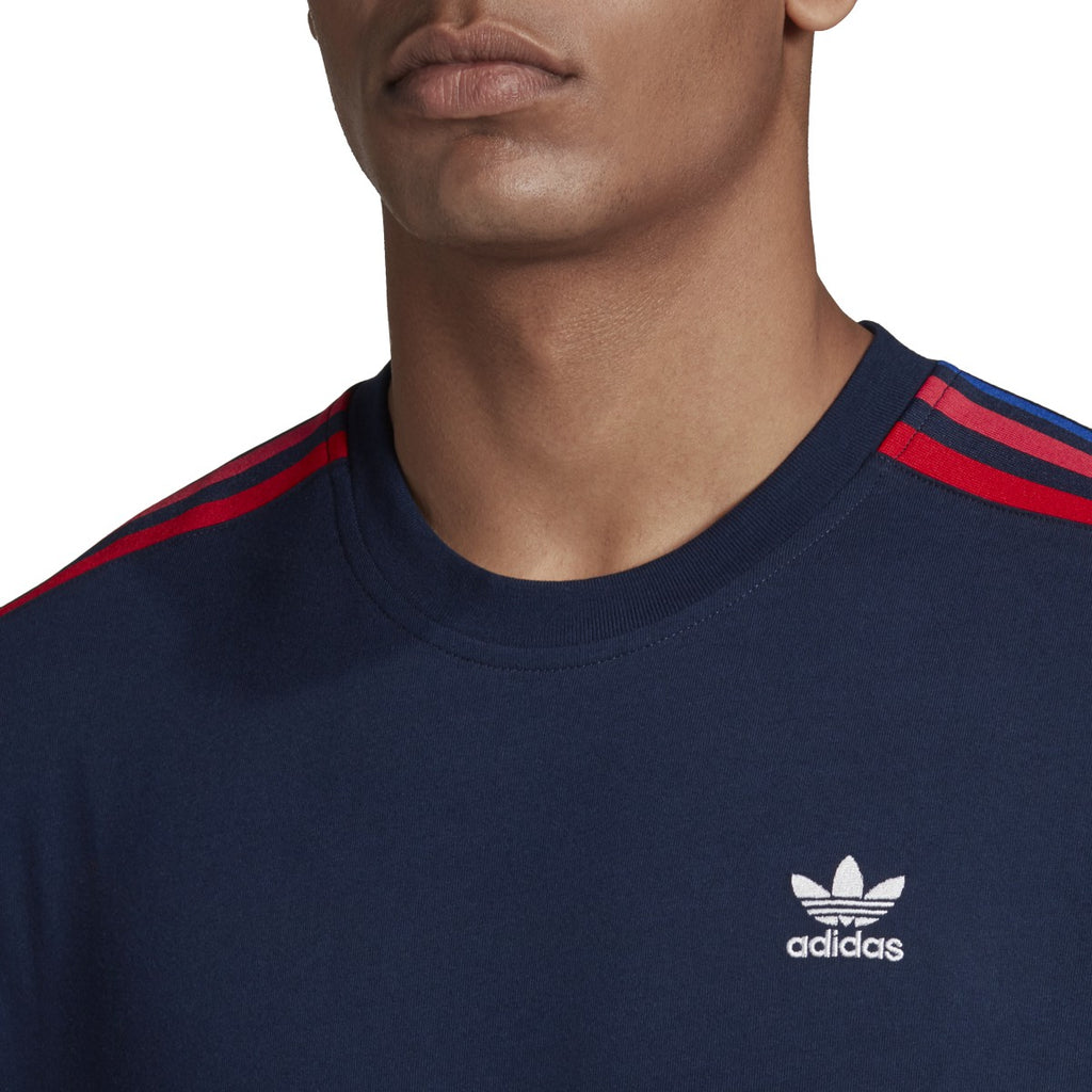 [GE0849] Mens Adidas Adicolor 3D Trefoil 3 Stripe Tee