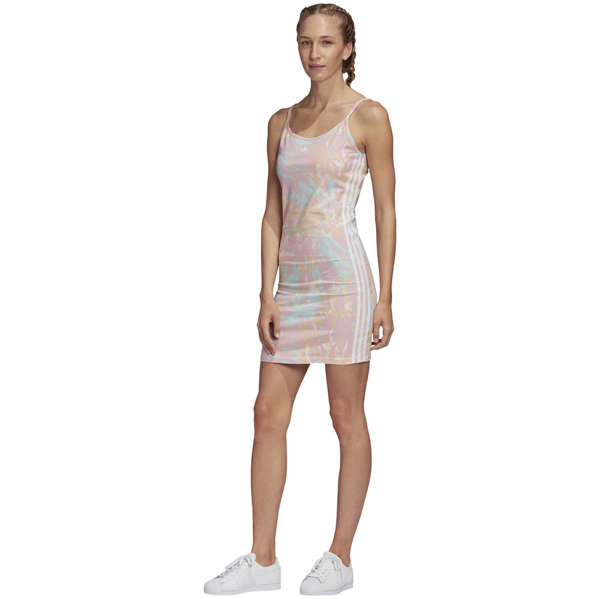 [GL6366] Womens Adidas Originals Tie Dye Tank Dress
