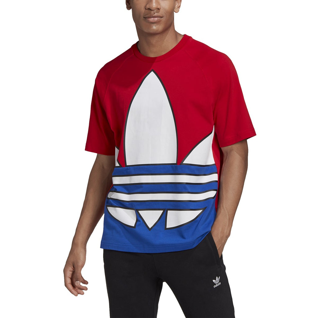 [GP7258] Mens Adidas Big Trefoil Blocked Tee