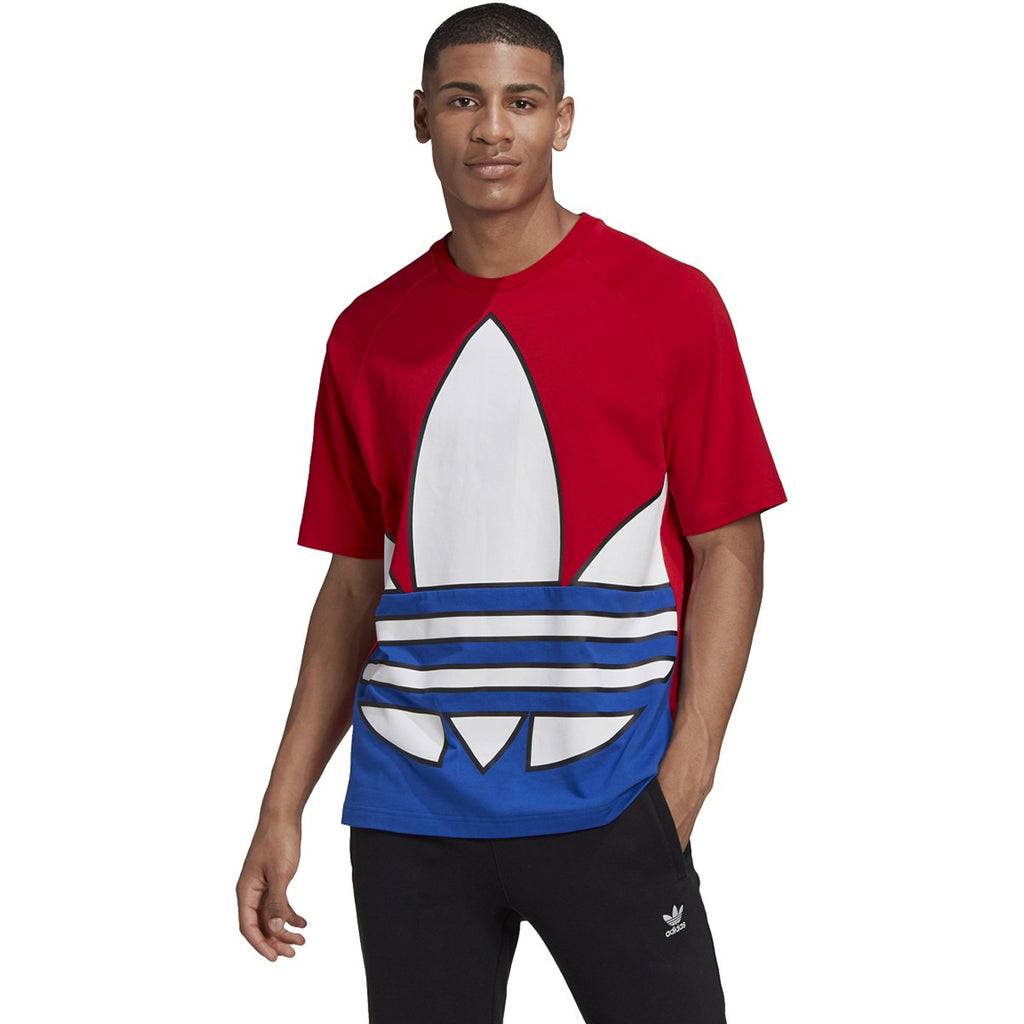 [GP7258] Mens Adidas Big Trefoil Blocked Tee