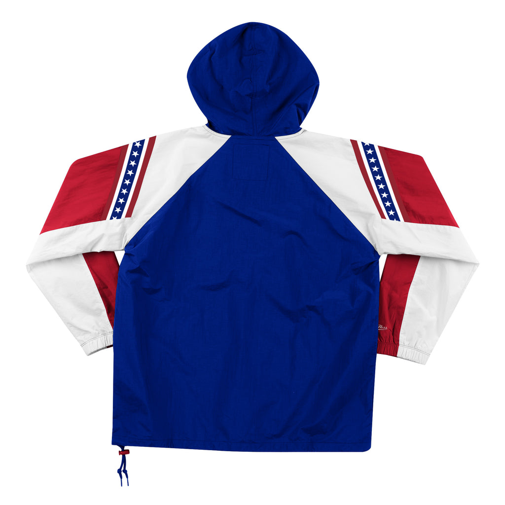 Mens Mitchell & Ness NBA Half-Zip Anorak Philadelphia 76ers