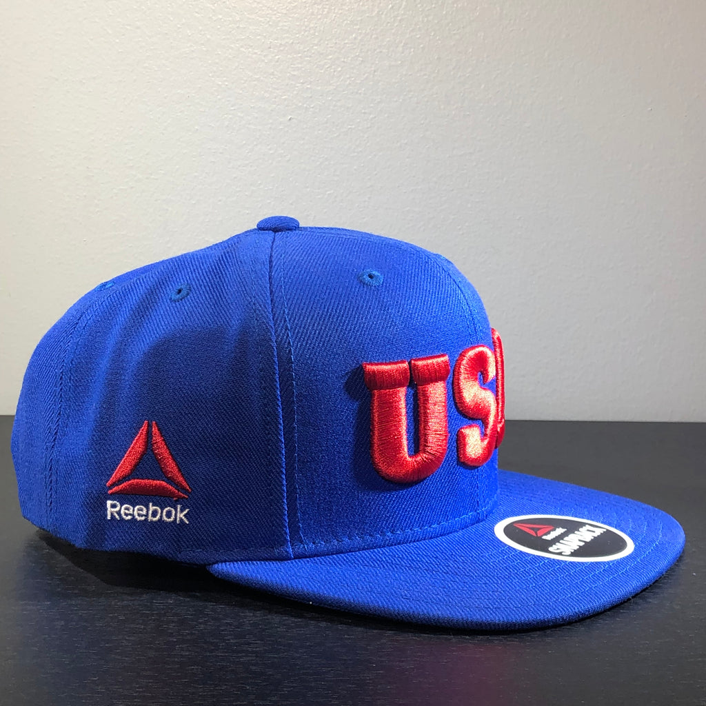 [386AZ] UFC USA Adjustable Snapback Hat - Royal Blue | Red | White