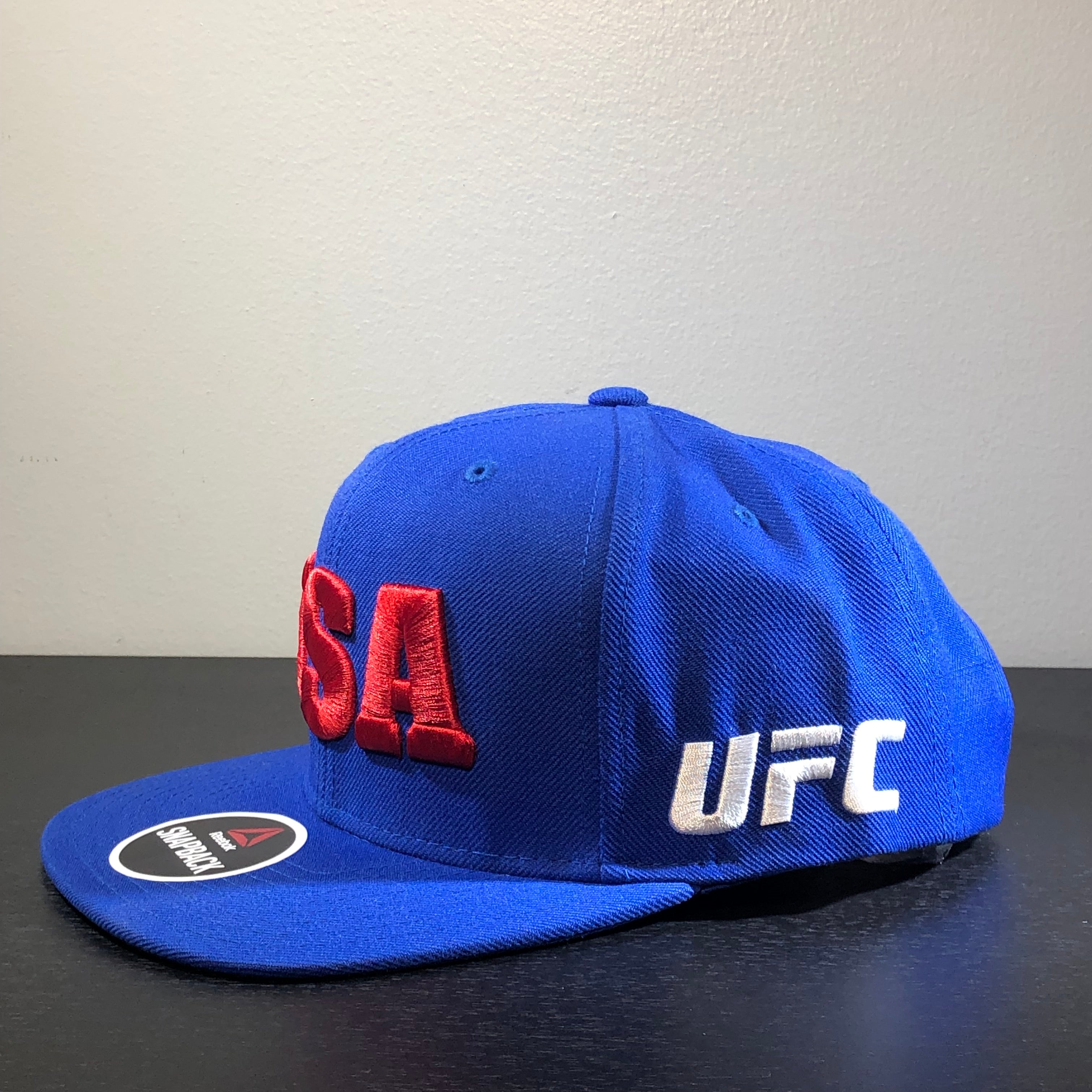 [386AZ] UFC USA Adjustable Snapback Hat - Royal Blue | Red | White