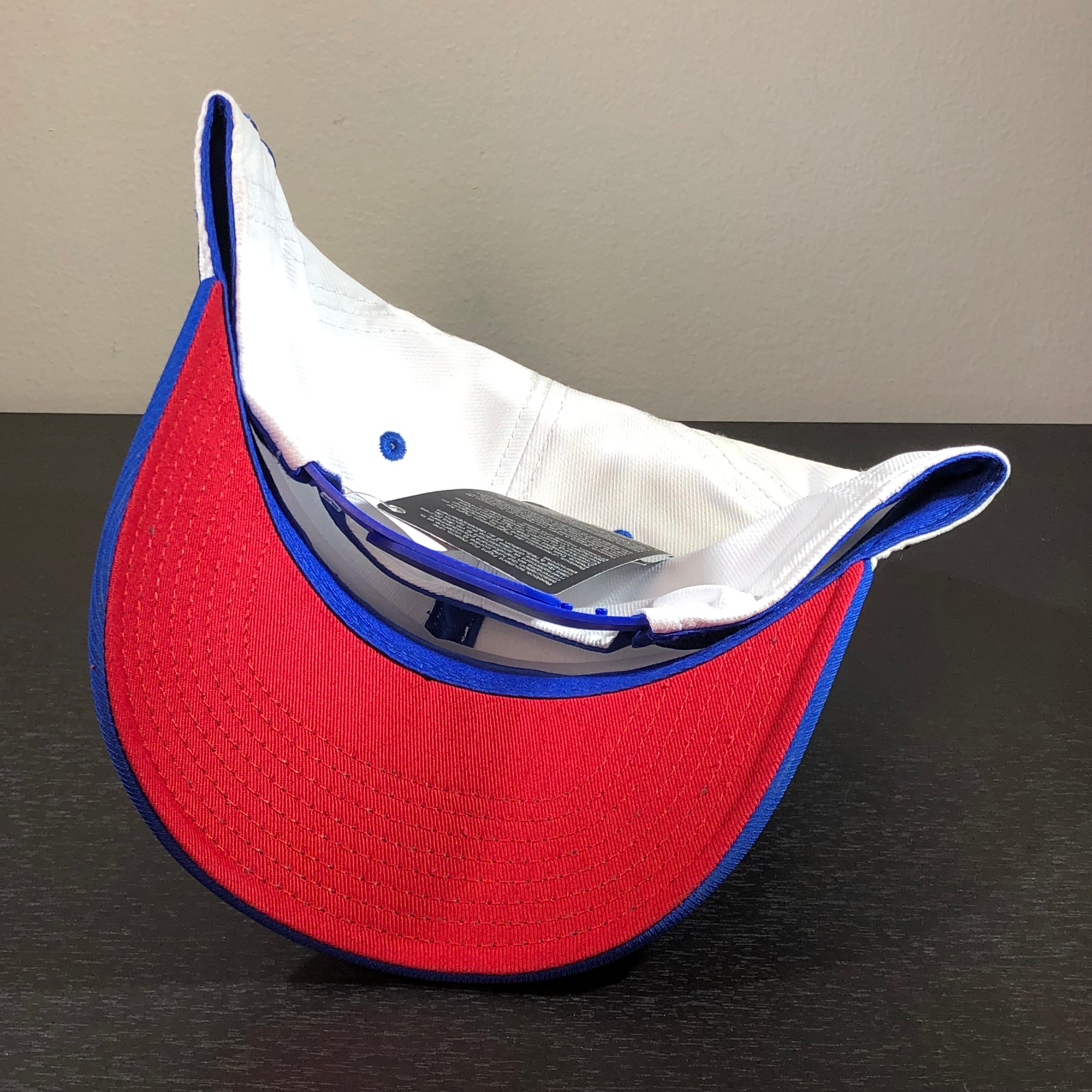[VY09Z] UFC USA Structured Snapback Adjustable Hat - White | Royal | Red
