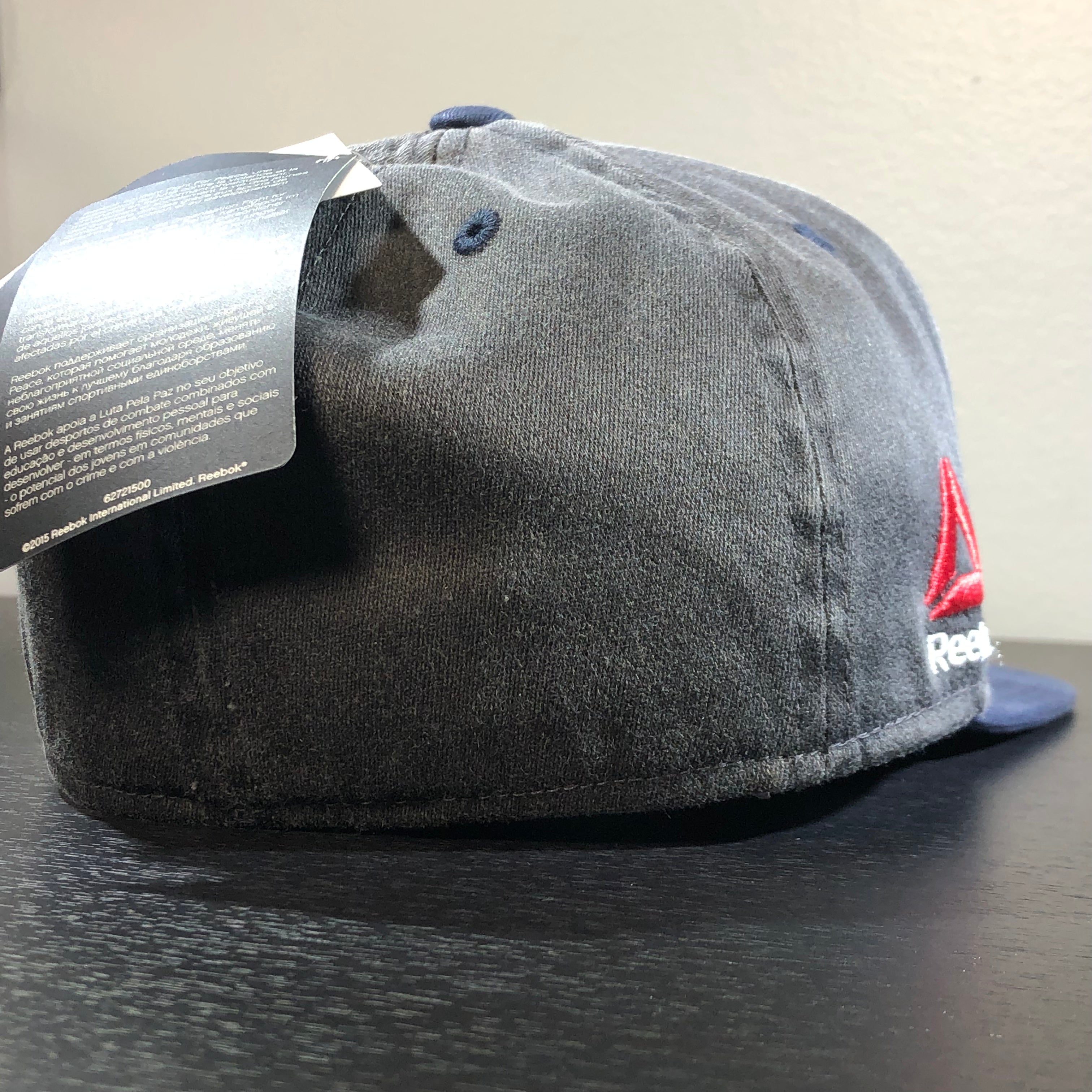 [M768Z] UFC Flat Visor Flex Hat - Grey | Navy | Cream