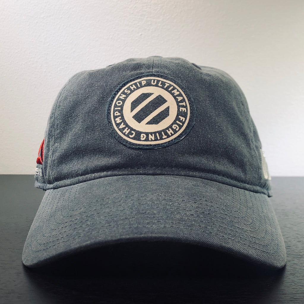 [EZ78Z] UFC Dad Adjustable Slouch Strapback Hat - Denim Blue