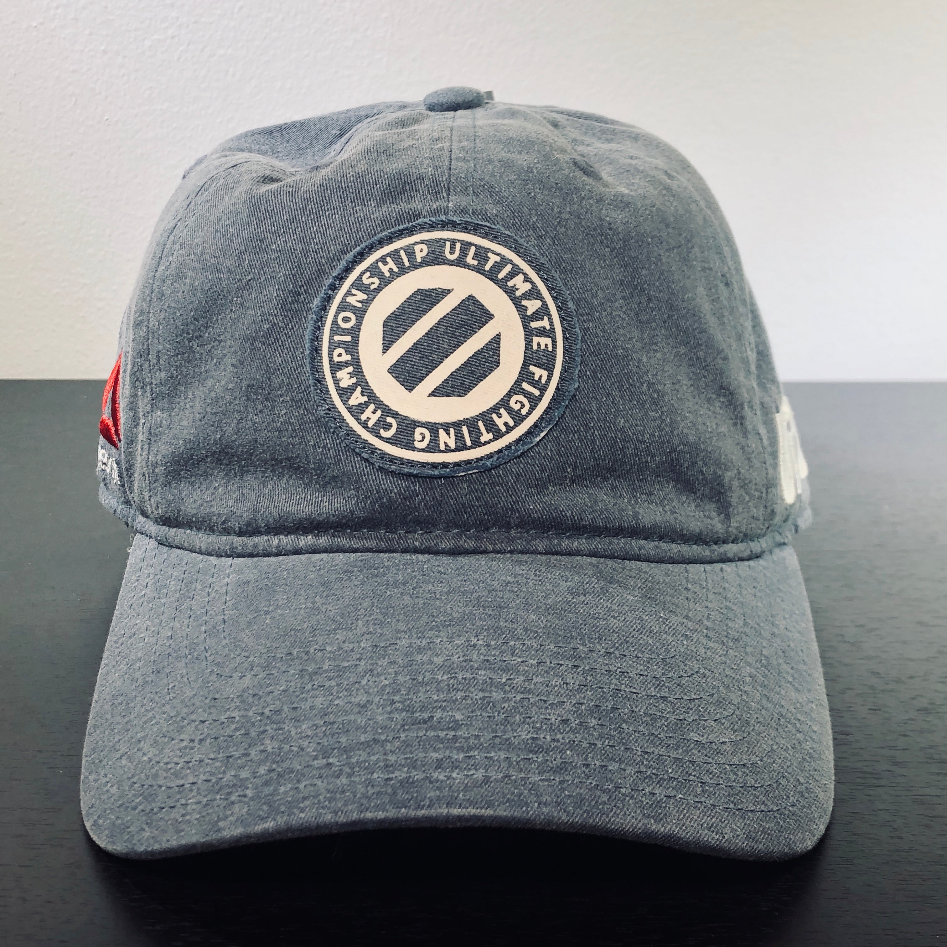 [EZ78Z] UFC Dad Adjustable Slouch Strapback Hat - Denim Blue