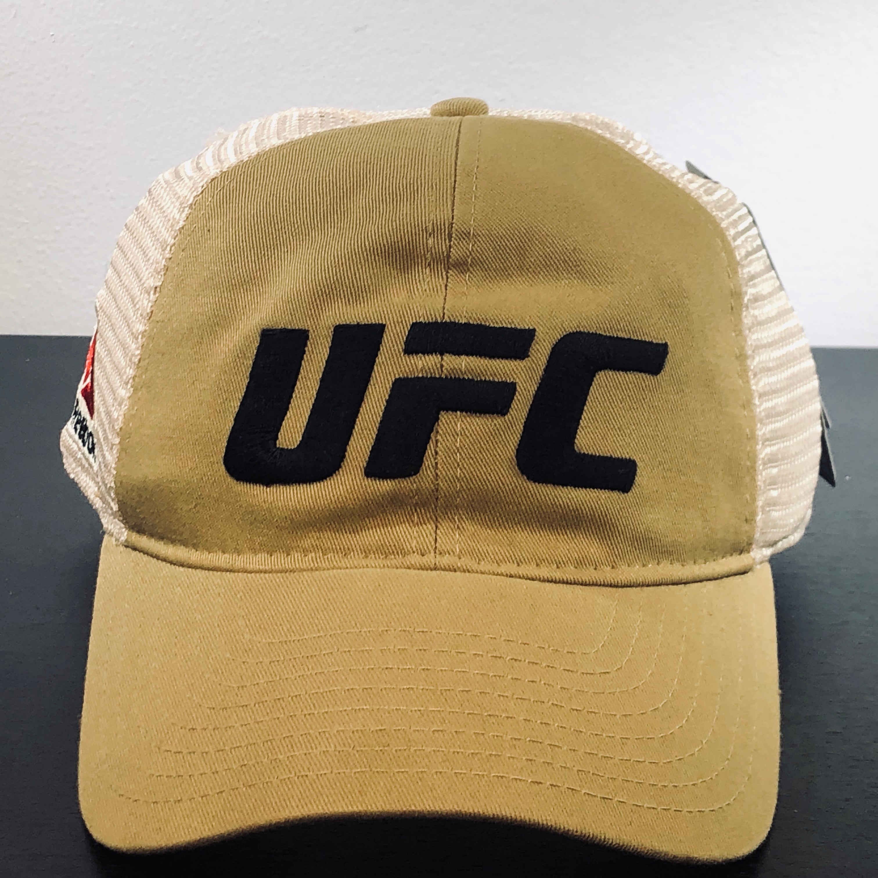 [EY82Z] UFC Dad Trucker Slouch Snapback Hat - Khaki