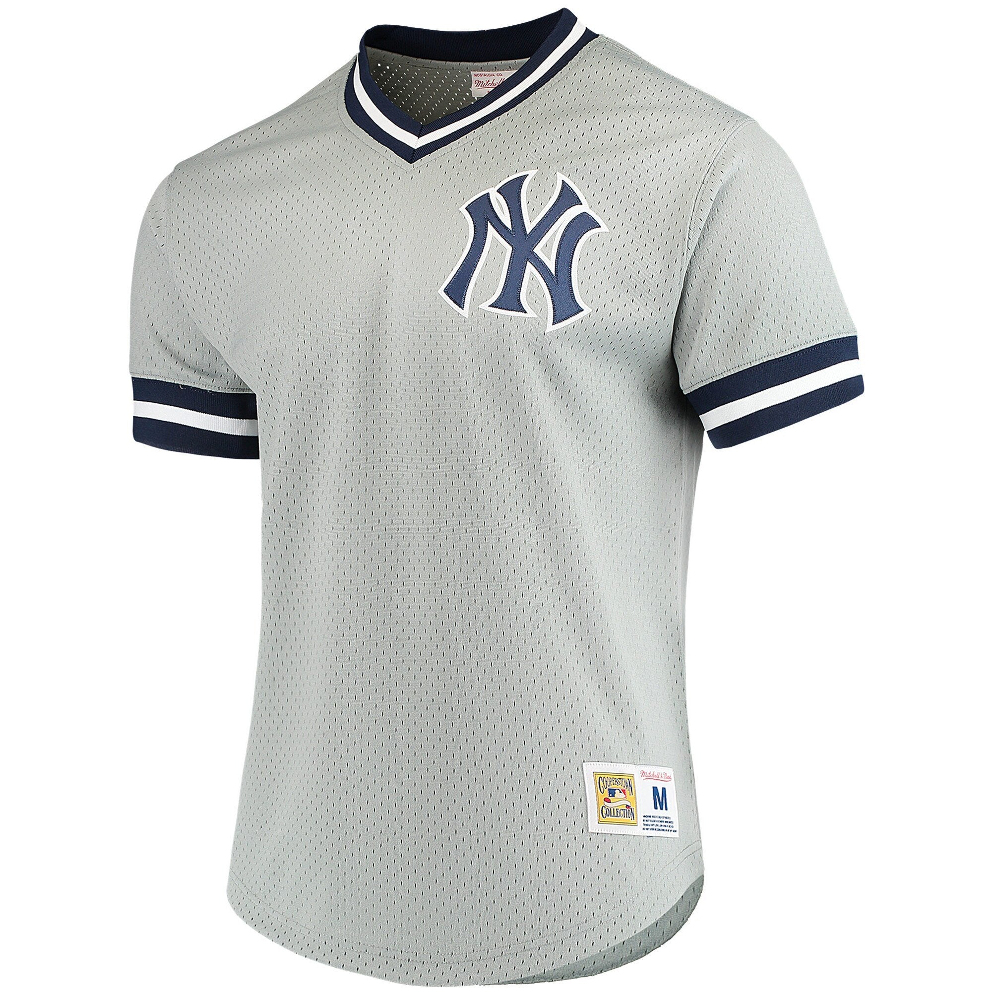 [LA85JP-NYY-G-CUN] Mens Mitchell & Ness MLB Mesh V-Neck Yankees