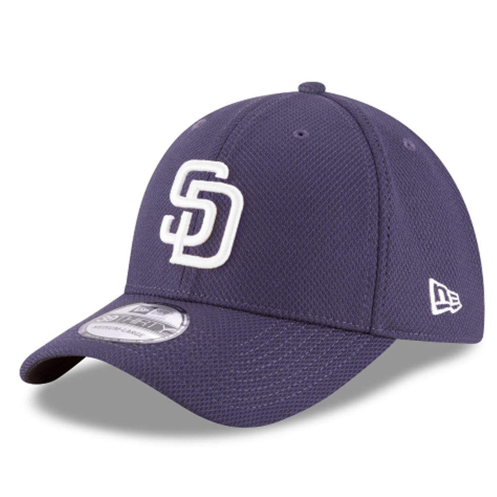 [11403312] Mens New Era MLB 39Thirty Diamond Era Flex Fit Cap - San Diego Padres