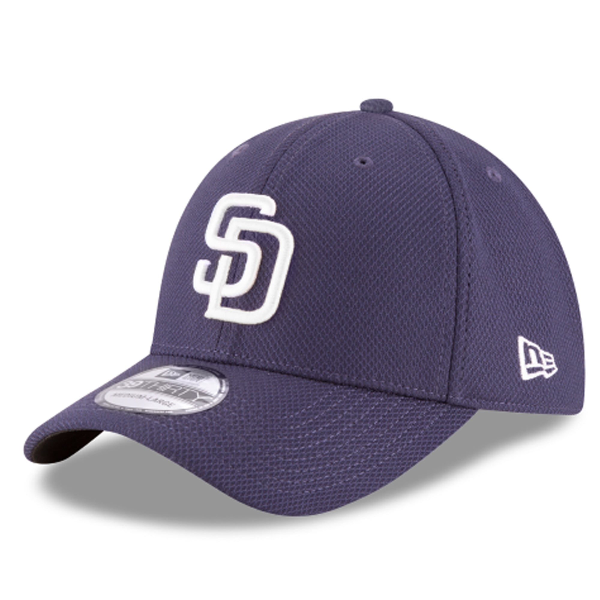 [11403312] Mens New Era MLB 39Thirty Diamond Era Flex Fit Cap - San Diego Padres