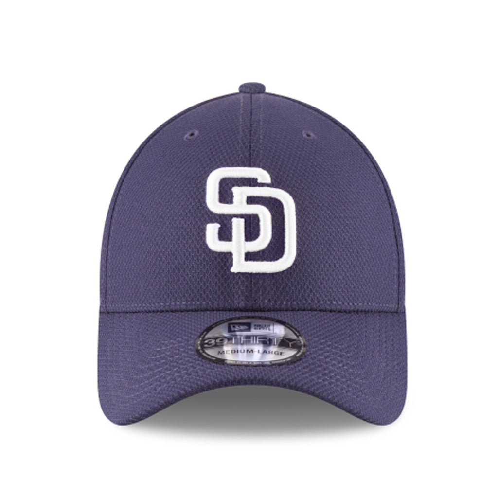 [11403312] Mens New Era MLB 39Thirty Diamond Era Flex Fit Cap - San Diego Padres