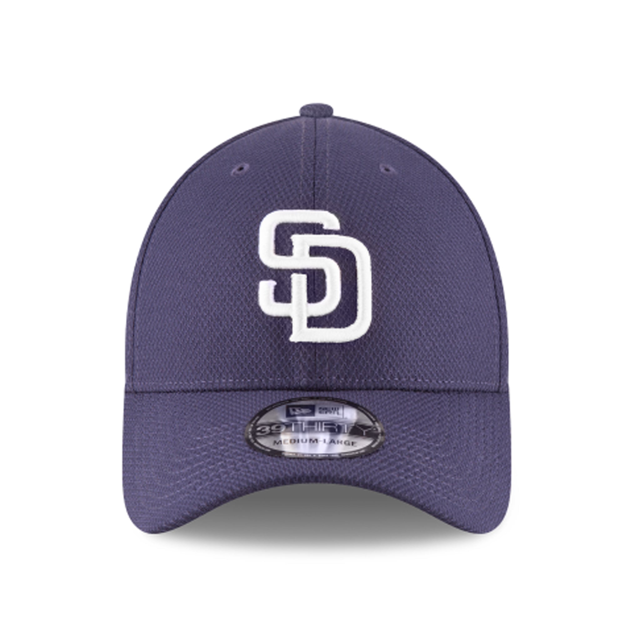 [11403312] Mens New Era MLB 39Thirty Diamond Era Flex Fit Cap - San Diego Padres