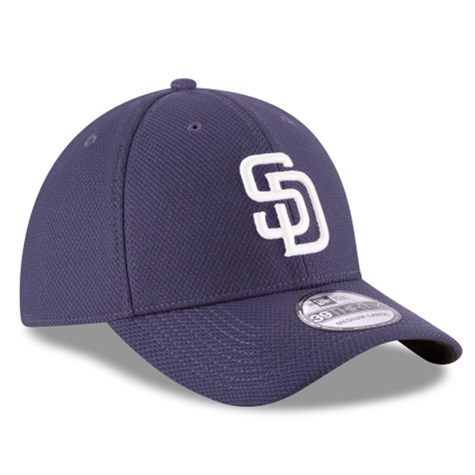 [11403312] Mens New Era MLB 39Thirty Diamond Era Flex Fit Cap - San Diego Padres