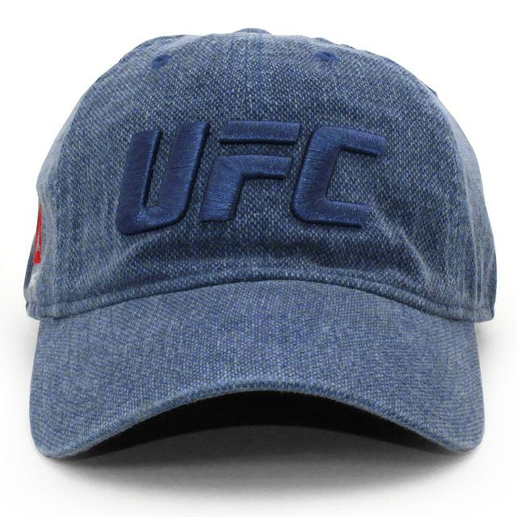 [QB26Z] UFC Dad Slouch Snapback Hat - Denim Blue